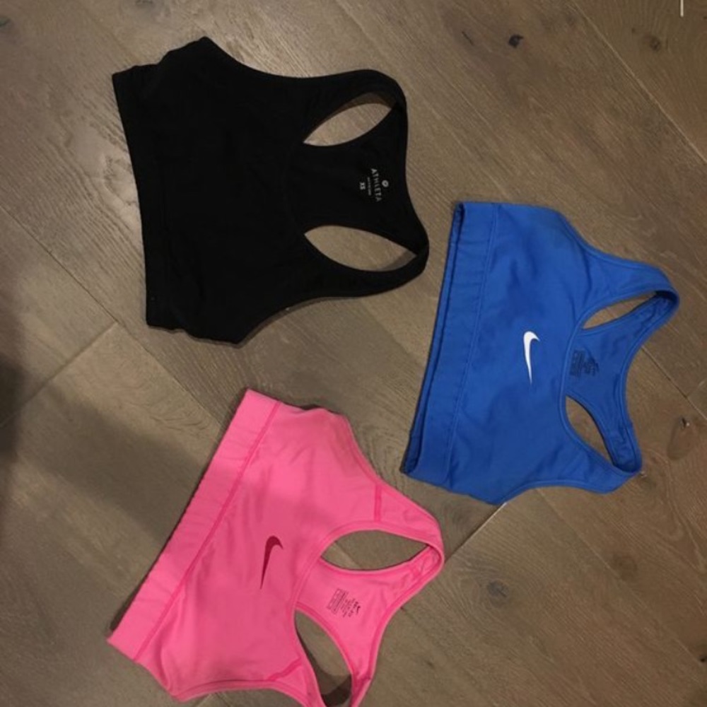 2 Women’s Size XS Nike and Athleta sports bras -